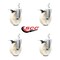 Service Caster 5 Inch Nylon Wheel Swivel 7/8 Inch Square Stem Caster Set Total Lock Brake SCC SCC-SQTTL20S514-NYS-78-4 - alternate 3